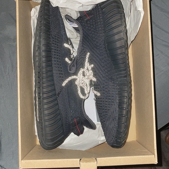 Black static yeezy